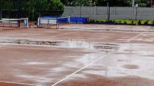 Se postergó por la lluvia el comienzo del Torneo Profesional de tenis en Santa Fe