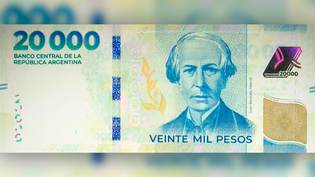 Los nuevos billetes de 20 mil pesos