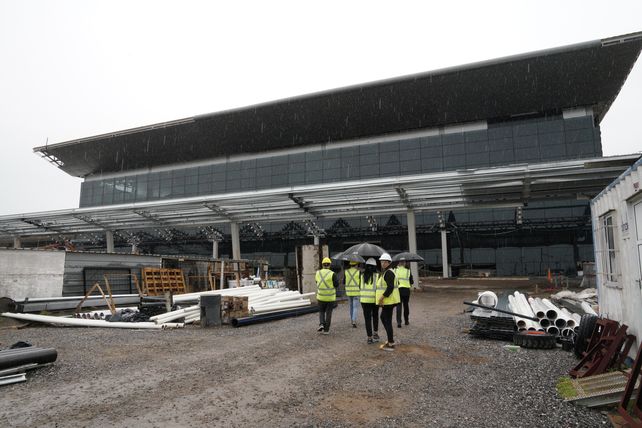 En su fase final. Falta poco para que la ciudad transforme definitivamente su terminal con la incorporación de una imponente estructura.