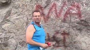 Lo filmaron al vandalizar un área protegida y ahora salió a pedir disculpas