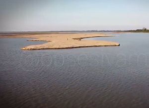 Las impactantes imágenes de la laguna Setúbal casi seca