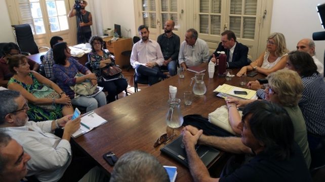 reunión. El cónclave se desarrolló en dependencias del Ministerio de Trabajo y fue encabezado por la ministra de Educación