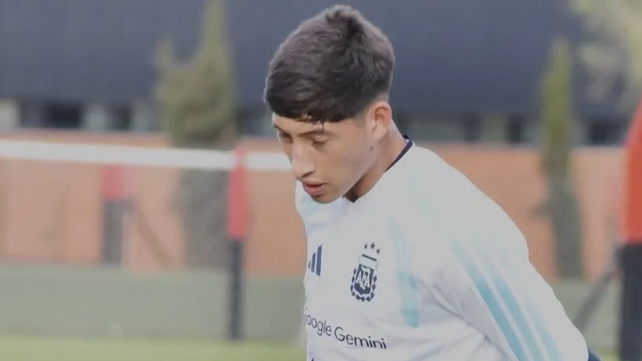 Franco Domínguez abrió el marcador en la derrota del debut de la selección argentina