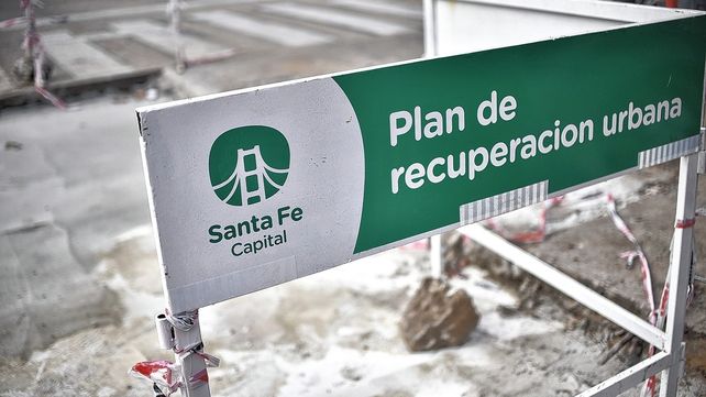 Trabajos de bacheo en la ciudad de Santa Fe