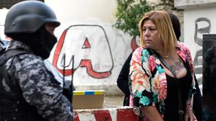Lorena Verdún en uno de los juicios que enfrentó a lo largo de estos años.&nbsp;