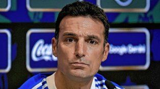 Lionel Scaloni habló en conferencia de prensa.