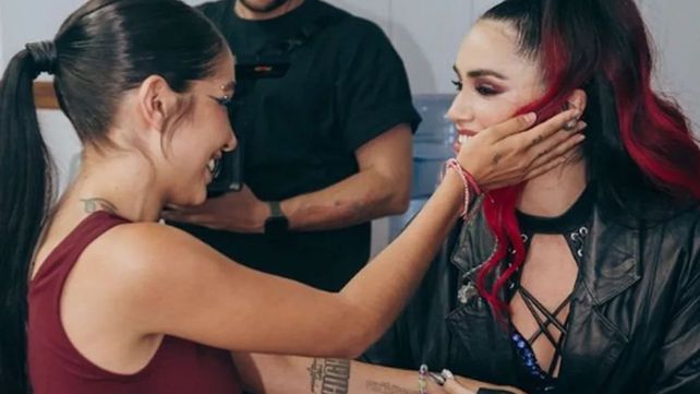 Lali Espósito fue a ver a María Becerra a River