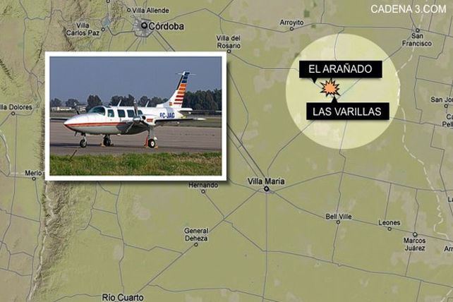 Apareció una avioneta que era buscada desde anoche con sus ocupantes muertos