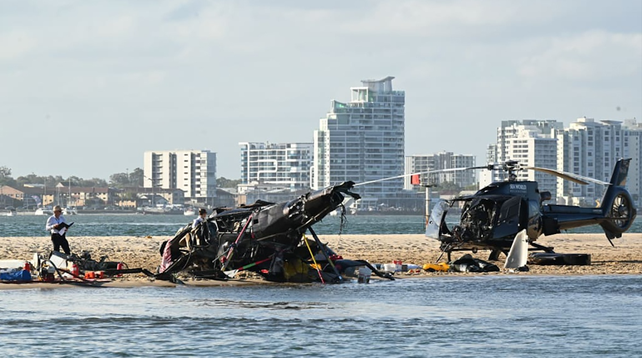 Un choque entre helicópteros produjo cuatro muertos y tres heridos graves