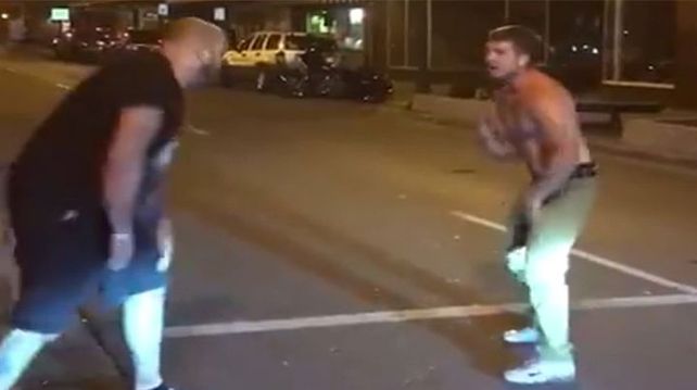 Un ebrio quiso pelear con la persona equivocada: un luchador de MMA