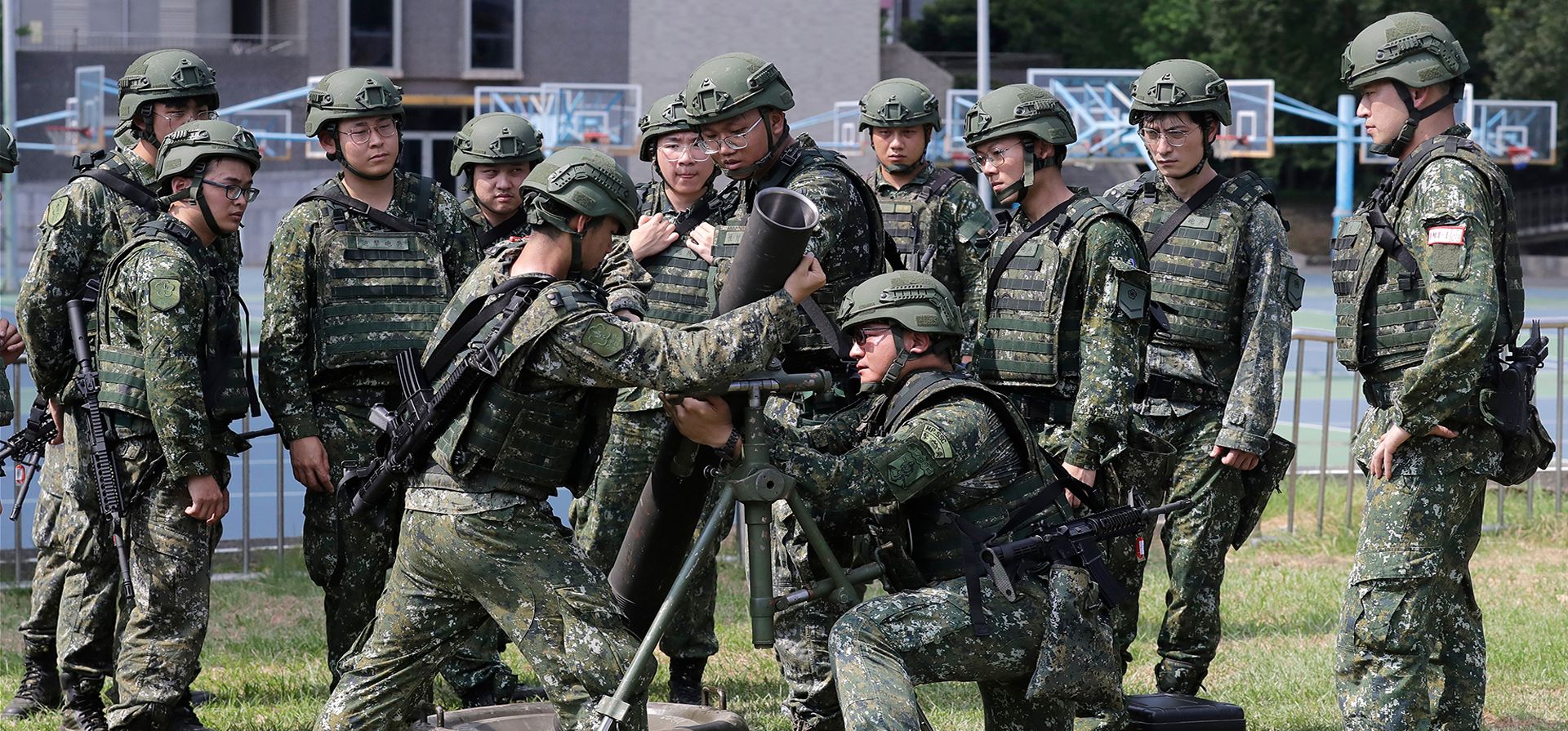 Soldados participan en entrenamientos con mortero durante las maniobras anuales Han Kuang en Taipéi, Taiwán, el 5 de agosto de 2026. (AP Foto/Chiang Ying-ying) Soldados participan en entrenamientos con mortero durante las maniobras anuales Han Kuang en Taipéi, Taiwán, el 5 de agosto de 2026. (AP Foto/Chiang Ying-ying)