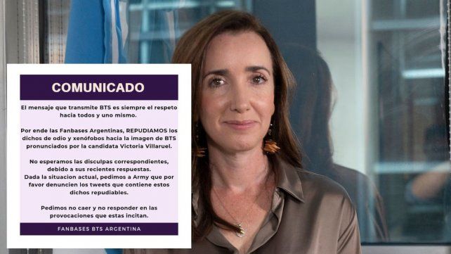 En las últimas horas se viralizaron tweets antiguos de Victoria Villarruel que causaron malestar entre los fans del grupo de K-POP