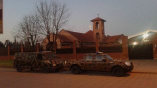La Justicia y la Policía realizaron un allanamiento en el convento de Nogoyá.&nbsp;