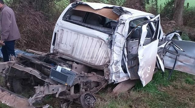Así quedaron los autos tras el siniestro.