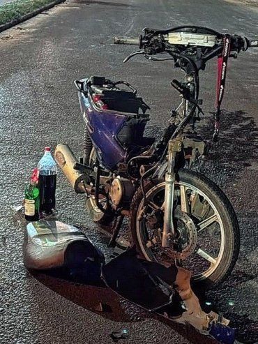 Concordia: herido grave tras el choque de moto y auto