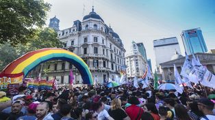 La Marcha del Orgullo reunió a una multitud en Buenos Aires