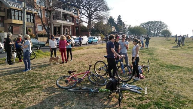 Movilización en defensa de los terrenos del Parque Urquiza