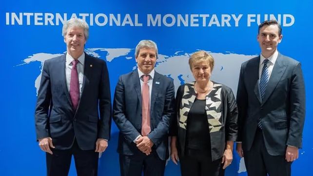 La comitiva argentina