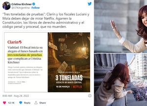 Cristina Fernández mandó a los fiscales que lean la Constitución