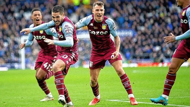 Emiliano Buendía marcó el gol de la victoria de Aston Villa sobre Everton.&nbsp;