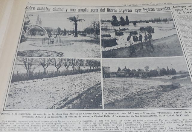 Un milagro hace 50 años: nevó en Rosario