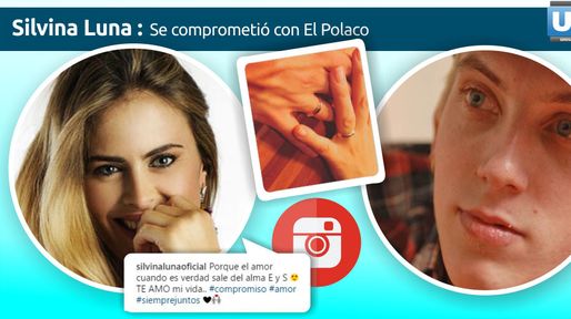 Silvina Luna se comprometió con El Polaco