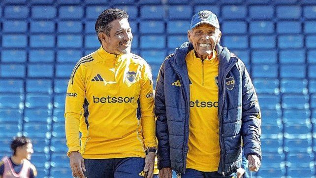Miguel Ángel Russo volvió a dirigir la práctica de Boca.