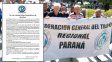 gremios y organizaciones se movilizan en parana contra la reforma laboral gremios y organizaciones se movilizan en parana contra la reforma laboral