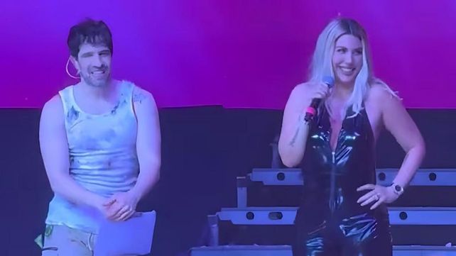 Wanda Nara sorprendió en el Movistar Arena del youtuber Martín Cirio