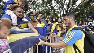 Los jugadores de Boca solicitados por los hinchas en Salta.