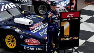 Thomas Ricciardi y su triunfo en Toay de este año. Rosario puede volver al Turismo Carretera.