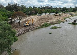 Ejecutan la etapa final del Terraplén Garello para proteger el sistema hídrico metropolitano