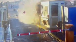 Impactante choque contra una cabina de peaje en Panamericana con una víctima fatal