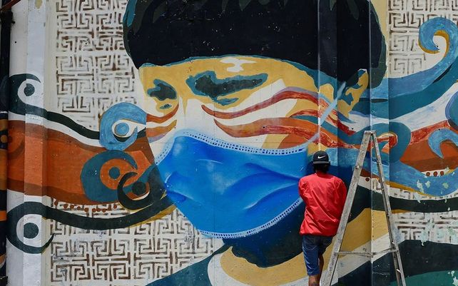 El arte urbano se inspira en la pandemia