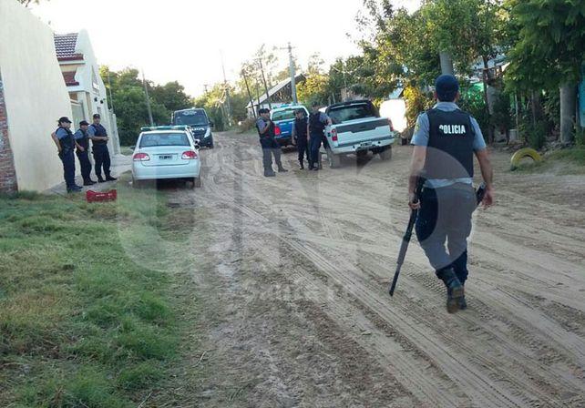 Durante el operativo realizado para dar con los detenidos en Santa Rosa de Calchines.