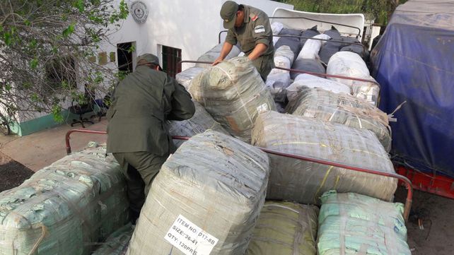 Gendarmería secuestró mercadería de contrabando por más de $8.000.000 en Santa Fe