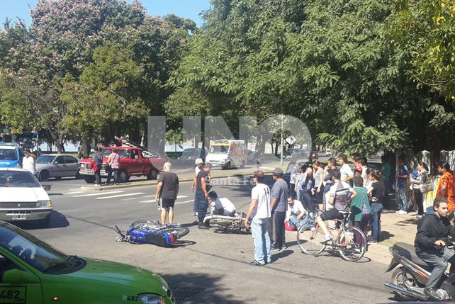 Los accidentados fueron cuatro