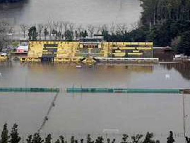 Terribles imágenes: un club entero quedó bajo el agua
