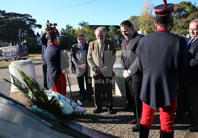 Acto. Se realizó donde está el monumento a Artigas