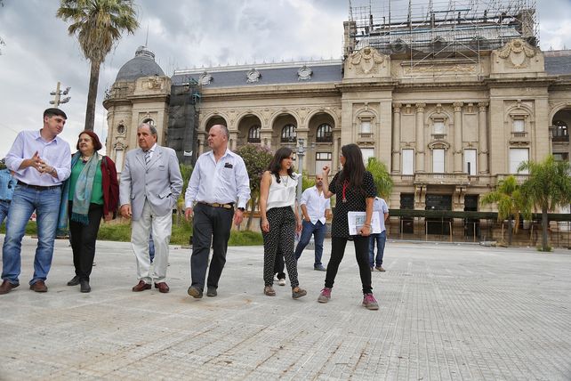Las obras de la plaza 25 de Mayo de la ciudad capital tienen un 78% de avance