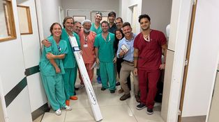 Hospital Italiano Rosario realizó el primer implante del país de válvula pulmonar autoexpandible