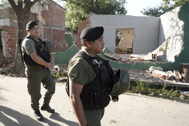 Tras el crimen de Máximo Jerez hubo un gran despliegue de fuerzas federales en el barrio.