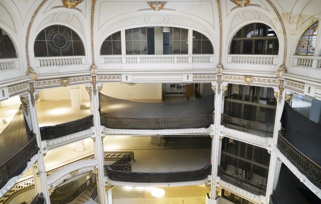 Vacío. Así luce hoy el emblemático edificio