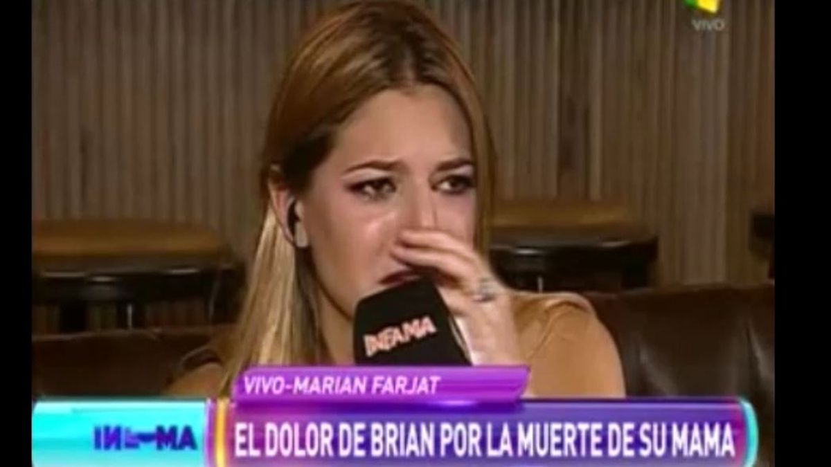 Marian Farjat, destrozada tras la muerte de la mamá de Brian