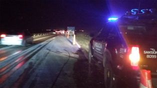 El camión volcó en la autopista a Santa Fe, en jurisdicción de San Lorenzo.&nbsp;