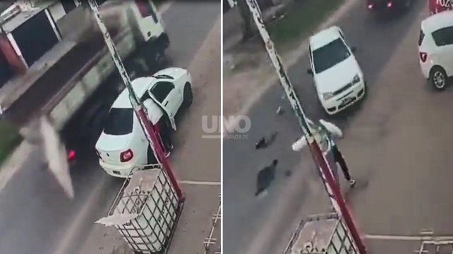 Reconquista: una bebé de un año salió despedida del auto tras un violento choque y sufrió heridas leves