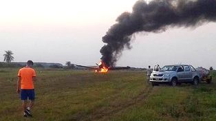 Corrientes: se prendió fuego un avión hidrante que combatía incendios