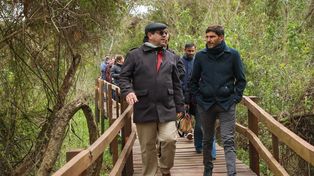 El intendente Enri Vallejos y el gobernador Maximiliano Pullaro recorrieron el complejo inaugurado este sábado.