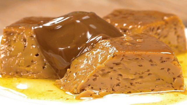 El flan de dulce de leche