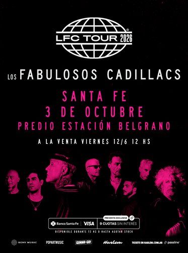 Histórico: Los Fabulosos Cadillacs regresan a Santa Fe
